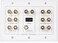 لوحة جدارية ثلاثية المنافذ من Cable Matters لسماعات 7.1 مع منفذ HDMI (لوحة جدارية للمسرح المنزلي، لوحة جدارية بمقبس موز، لون أبيض)