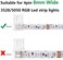 VIPMOON 20 Pack 4-Pin RGB 8mm Solderless Connector Adapter for SMD 2835 3528 Multicolor Non-Waterproof LED Strip Light