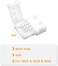 VIPMOON 20 Pack 4-Pin RGB 8mm Solderless Connector Adapter for SMD 2835 3528 Multicolor Non-Waterproof LED Strip Light