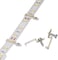Griver 100 Pack Strip Light Mounting Brackets,Fixing Clips,One-Side Fixing,100 Screws Included (Ideal for 12mm Wide IP68 Silicone Cover Strips