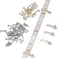 Griver 100 Pack Strip Light Mounting Brackets,Fixing Clips,One-Side Fixing,100 Screws Included (Ideal for 12mm Wide IP68 Silicone Cover Strips