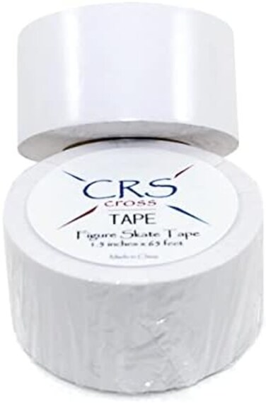 CRS Cross Figure Skate Tape - (1.5 inch WideProtects Leather Figure Skating Boots Without The Need for Polish. Skate Laces Stay Tied and Tight Skate Tape.