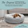 Best Friends by Sheri The Original Calming Donut Cat and Dog Bed in Lux Fur Gray, Small 23