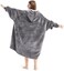 Cozystar Wearable Blanket Hoodie with Giant Pocket （Pet Won't LeaveExtra Soft Sherpa Fleece Thick Warm ＆ Cozy Oversized Sweatshirt Blanket Jacket with Sleeves Gifts for Adult Men Women - Grey, Grey,