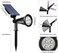 مصابيح T-SUN الشمسية LED [عبوة من قطعتين]، مصابيح أمان خارجية مقاومة للماء، تشغيل/إيقاف تلقائي نهارًا، زاوية قابلة للتعديل 180 درجة للأشجار، والباحات، والحدائق، والممرات، والسلالم، ومناطق حمامات السبا