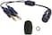 UFQ Aviation headset AB-GA Airbus XLR to GA dual plugs Pilot Headset Adapter 5 pin female airbus XLR connector to GA twin plugs aviation headset adapter free with super high density sponge with O ring