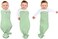 The Ollie Swaddle (Meadow-Helps to Reduce The Moro (StartleReflex - Made from Custom Moisture-Wicking Material-No Overheating-Size Adjustable for All Months of Babies