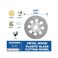 Lukcase 10 pcs Diamond Cutting Wheel Cut Off Discs Coated Rotary Tools W/Mandrel 22mm for Dremel