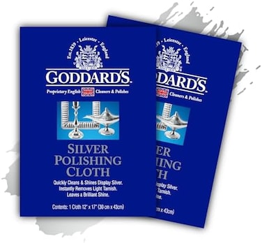 Goddard's Silver Polishing Cloth, Pack of 2