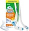 Scrubbing Bubbles Toilet Bowl Brush and Holder with Cleaner Refill Pads, Fresh Brush Toilet Wand Starter Kit, Cleans LimescaleFights Odors, Citrus Scent, 1 Wand4 Refills1 Stand