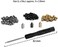 Bluecell BCP 60pcs Metal Cross Slot Tip Screws for Belt Buckle Wallet Handbag, Screwdriver Included