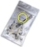Bluecell BCP 60pcs Metal Cross Slot Tip Screws for Belt Buckle Wallet Handbag, Screwdriver Included