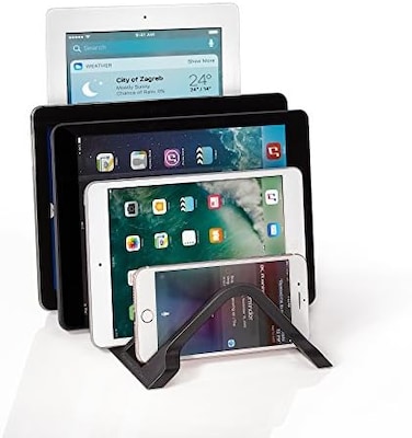 Prosumer's Choice Universal 5 Tablet and Smartphone Charging Organizer Rack/Desktop Stand HolderiPad Storage Rack