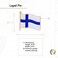 Desert Cactus Finland Country Flag Lapel Pin Enamel Made of Metal Souvenir Hat Men Women Patriotic Finnish (Waving Flag Lapel Pin