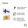 Desert Cactus Finland Country Flag Lapel Pin Enamel Made of Metal Souvenir Hat Men Women Patriotic Finnish (Waving Flag Lapel Pin