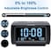 DreamSky Decent Alarm Clock Radio with FM Radio, USB Port for Charging, 1.2 Inch Blue Digit Display with Dimmer, Temperature Display, Snooze, Adjustable Alarm Volume, Sleep Timer.
