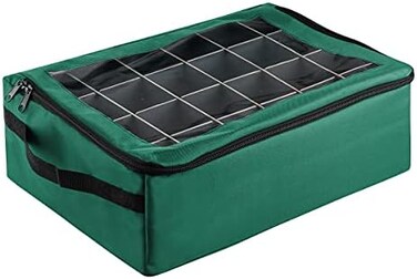 صندوق تخزين منظم زينة عيد الميلاد Tiny Tim Totes Green Premium48