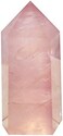 Mina Heal (Rose Quartz- Rose Quartz Healing Crystal Wand PointedFaceted Prism Bar for Reiki Chakra Meditation Therapy Deco