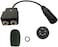 UFQ UFQ GA-AB aviation headset GA dual plugs to Airbus XLR 5 pin male adapter GA twin connectors to 5 pin male airbus XLR connector aviation headset adapter free with super high density sponge with O
