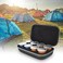 حقيبة حمل واقية من رومانت لكبسولات قهوة نسبريسو المتوافقة، حامل كبسولات قهوة محمول، مصنوعة من مادة البولي يوريثين، غلاف صلب، لون رمادي (عبوتان، 4 كبسولات، 8 كبسولات)