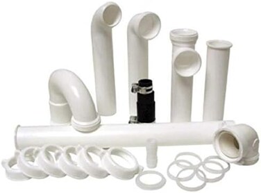 طقم تركيب مطحنة النفايات PermaFLOW PF WaterWorks PF0989، أبيض