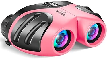 LET's GO! (Style3 Pink- DMbaby Compact Watreproof Binocular for Kids - Best Gifts
