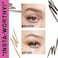 wet n wild Ultimate Eyebrow Retractable Definer Pencil, Taupe, Dual-Sided Brow Brush, Fine Tip, Shapes, Defines, Fills Brow Makeup