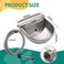 Lucky Farm Automatic Water Feeder Trough Bowl with Pipe for Cattle Horse Goat Sheep Dog Animals Stainless Pet Livestock Tool