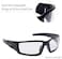 Uvex by Honeywell Hypershock Safety Glasses, Clear Frame with Clear LensHydroShield Anti-Fog Coating (S2970HS