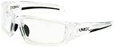 Uvex by Honeywell Hypershock Safety Glasses, Clear Frame with Clear LensHydroShield Anti-Fog Coating (S2970HS