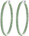 'CiNily Mult-colors Crystal Stainless Steel Hoop Earring for Women Hypoallergenic Jewelry for Sensitive Ears Large Big Hoop Earrings 2'''