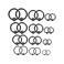 Ruifan 20G 16G 14G 12G Surgical Steel Captive Bead Nose Hoop Septum Earring Eyebrow Tongue Lip Nipple Helix Tragus Piercing Rings 8mm,10mm,12mm,14mm