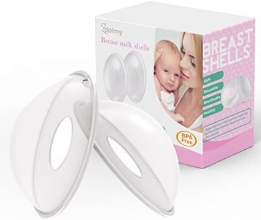 Zdolmy Breast Shells Milk Saver Nursing Cups, Protect Sore Nipples for Breastfeeding, Collect Breast Milk Leak, BPA Free, Soft and Flexible Silicone.