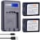 PowerTrust 2 Pack CGA-S006 CGR S006 S006E S006A S006 DMW-BMA7 DMW BMA7 BatteryLCD USB Charger for Panasonic DMC FZ7 FZ8 FZ18 FZ28 FZ30 FZ35