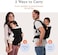 Beco Baby Carrier Toddler Carrier with Extra Wide Seat, 100% Cotton Backpack Style and Front-Carry, LightweightBreathable Child Carrier, Toddler Sling Carrier 20-60 lbs (Metro Black