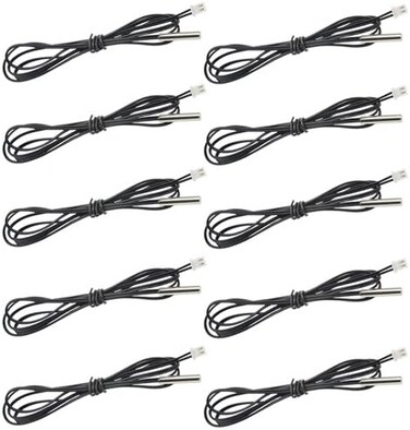 XINGYHENG XLX 10Pcs NTC 10K Thermistor Waterproof Sensors Digital Temperature Probe for Air Conditioner (100cm