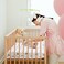 BROLEX Stretchy Fitted Crib Sheets Set-Brolex 2 Pack Portable Crib Mattress Topper For Baby Girls Boys,Ultra Soft Jersey,Full Standard,PinkWhite Arrow