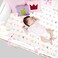 BROLEX Stretchy Fitted Crib Sheets Set-Brolex 2 Pack Portable Crib Mattress Topper For Baby Girls Boys,Ultra Soft Jersey,Full Standard,PinkWhite Arrow