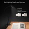 CeSunlight Clamp Desk Lamp, Clip on Reading Light, 3000-6500K Adjustable Color Temperature, 6 Illumination Modes, 10 Led Beads, AC Adapter and USB Cord Included (Black