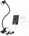 CeSunlight Clamp Desk Lamp, Clip on Reading Light, 3000-6500K Adjustable Color Temperature, 6 Illumination Modes, 10 Led Beads, AC Adapter and USB Cord Included (Black