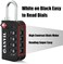 ANVIL TSA Approved Luggage Lock - 4 Digit Combination padlocks with a Hardened Steel Shackle - Travel Locks for SuitcasesBaggage