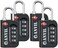 ANVIL TSA Approved Luggage Lock - 4 Digit Combination padlocks with a Hardened Steel Shackle - Travel Locks for SuitcasesBaggage