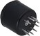 Yibuy 2.7x2.27cm Black Bakelite 9-pin Tube Socket 12AX7 Audio Tube Amplifier Vacuum Tube Base Pack of 4