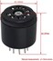 Yibuy 2.7x2.27cm Black Bakelite 9-pin Tube Socket 12AX7 Audio Tube Amplifier Vacuum Tube Base Pack of 4
