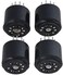 Yibuy 2.7x2.27cm Black Bakelite 9-pin Tube Socket 12AX7 Audio Tube Amplifier Vacuum Tube Base Pack of 4