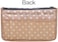 Vercord Updated Purse Handbag Organizer Insert Liner Bag in Bag 13 Pockets Beige Dot Large