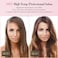 DORISILK Professional Hair Straightener, Titanium Flat Iron Rhinestone Straightening Iron, Salon High Heat 470 Degrees, Dual Voltage, Rose Pink