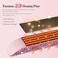 DORISILK Professional Hair Straightener, Titanium Flat Iron Rhinestone Straightening Iron, Salon High Heat 470 Degrees, Dual Voltage, Rose Pink