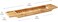 Mind Reader Bamboo Bathtub One Bath Caddy, 5.75 L X 27.48 W 1.77 H, Brown