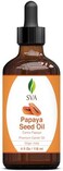SVA ORGANICS 100% PURE COLD PRESSED PAPAYA SEED OIL 4 OZ (118 MLVIRGIN/UNREFINED For SKIN, HAIR, MASSAGE